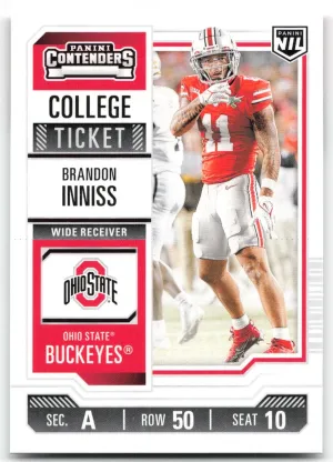 Brandon Inniss 2025 Panini Ohio State University Ohio State Buckeyes
