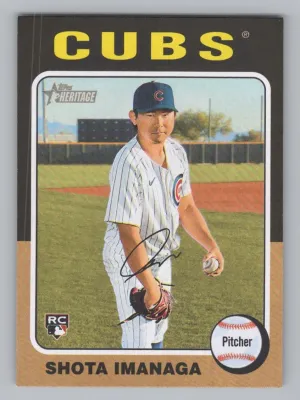 Shota Imanaga Rookie 2024 Topps Heritage Chicago Cubs