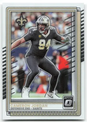 Cameron Jordan 2025 Donruss Optic New Orleans Saints