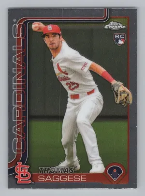Thomas Saggese RC 2025 Topps Chrome Cardinals