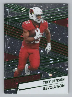 Trey Benson 2025 Panini Revolution Green Cosmo #/199 Cardinals