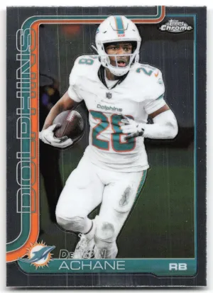 De'Von Achane 2025 Topps Chrome Miami Dolphins