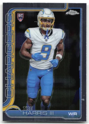 Tre Harris III Rookie 2025 Topps Chrome Los Angeles Chargers
