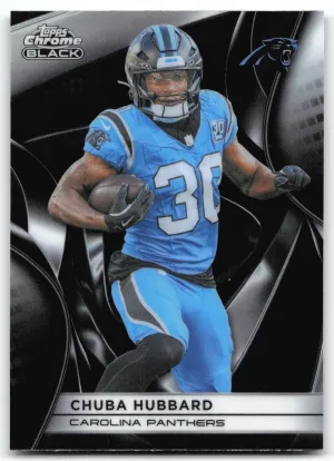 Chuba Hubbard 2025 Topps Chrome Black Carolina Panthers