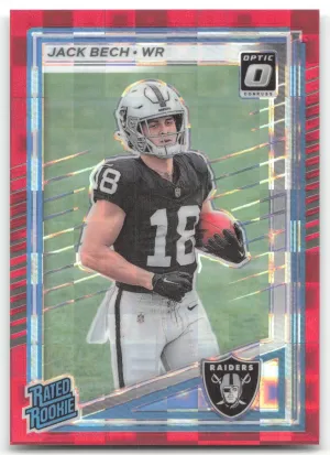 Jack Bech Rookie 2025 Donruss Optic Rated Rookies Preview Red Pandora