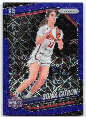 Sonia Citron 2025 Panini Prizm WNBA Blue Velocity Prizm Mystics