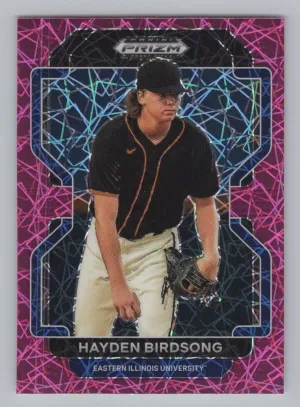 Hayden Birdsong 2022 Panini Prizm Draft Picks Neon Pink Velocity