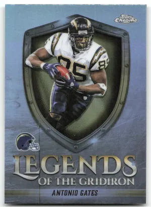 Antonio Gates 2025 Topps Chrome Legends of the Gridiron Refractor