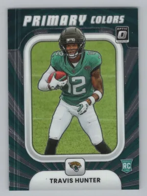 Travis Hunter 2025 Donruss Optic Rookie Primary Colors Jaguars