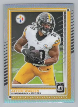 Jaylen Warren 2025 Donruss Optic Holo Steelers
