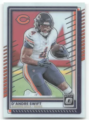 D'Andre Swift 2025 Donruss Optic Chicago Bears