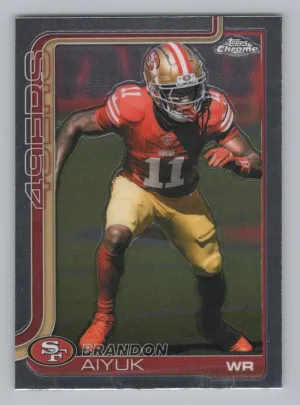 Brandon Aiyuk 2025 Topps Chrome San Francisco 49ers