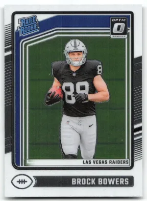 Brock Bowers Rookie 2024 Donruss Optic Las Vegas Raiders