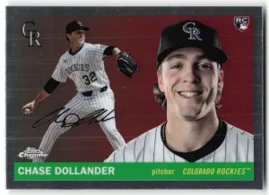 Chase Dollander Rookie 2025 Topps Chrome Platinum Colorado Rockies