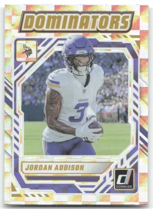 Jordan Addison 2025 Donruss Dominators Minnesota Vikings