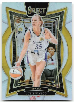 Julie Vanloo 2025 Panini Select WNBA Silver Prizms Los Angeles Sparks