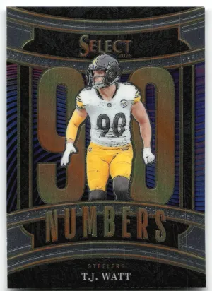 T.J. Watt 2025 Panini Select Select Numbers Pittsburgh Steelers