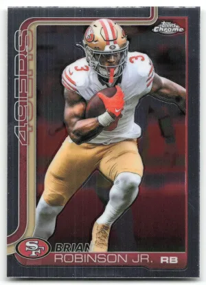 Brian Robinson Jr. 2025 Topps Chrome San Francisco 49ers