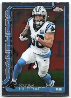 Chuba Hubbard 2025 Topps Chrome Carolina Panthers