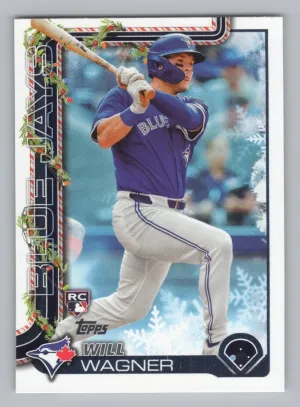 Will Wagner RC 2025 Topps Holiday Blue Jays