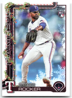 Kumar Rocker Rookie 2025 Topps Holiday Texas Rangers