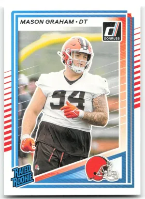 Mason Graham Rookie 2025 Donruss Cleveland Browns