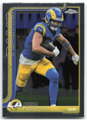 Puka Nacua 2025 Topps Chrome Los Angeles Rams