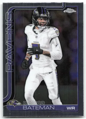 Rashod Bateman 2025 Topps Chrome Baltimore Ravens