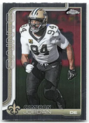 Cameron Jordan 2025 Topps Chrome New Orleans Saints