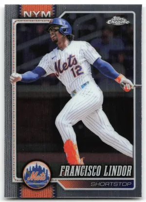 Francisco Lindor 2026 Topps Chrome New York Mets