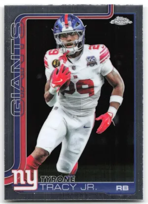 Tyrone Tracy Jr. 2025 Topps Chrome New York Giants