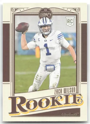 Zach Wilson Rookie 2021 Panini Legacy BYU Cougars