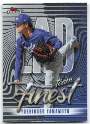 Yoshinobu Yamamoto 2026 Finest Topps Team Finest Los Angeles Dodgers