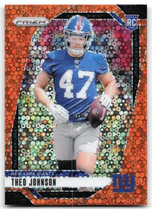 Theo Johnson Rookie 2024 Panini Prizm Disco New York Giants