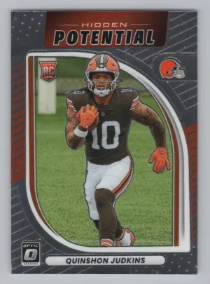 Quinshon Judkins 2025 Donruss Optic Hidden Potential Browns