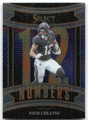 Nico Collins 2025 Panini Select Select Numbers Houston Texans
