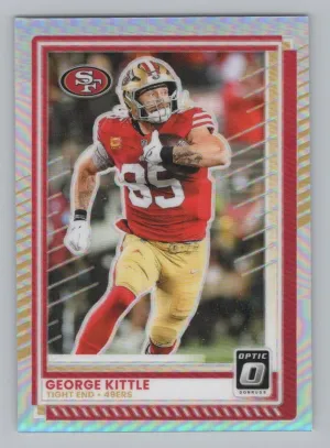 George Kittle 2025 Donruss Optic Holo San Francisco 49ers