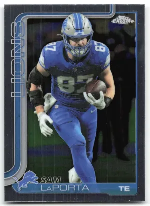 Sam LaPorta 2025 Topps Chrome Detroit Lions