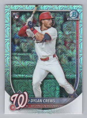 Dylan Crews Rookie 2025 Bowman Chrome Mojo Refractor Washington Nationals