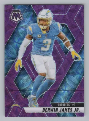 Derwin James Jr. 2025 Panini Mosaic Purple Scope Los Angeles Chargers