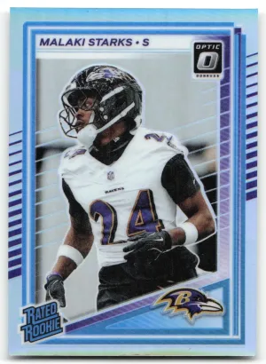 Malaki Starks RC 2025 Donruss Optic Holo Ravens