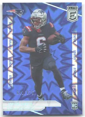 Javon Baker Rookie 2024 Donruss Elite Status Explosion #/875 Patriots