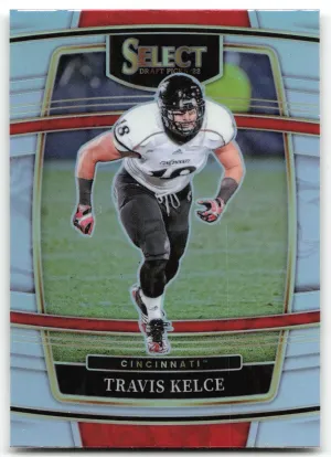 Travis Kelce 2022 Panini Select Draft Picks Silver Prizm Cincinnati Bearcats