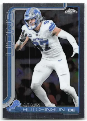 Aidan Hutchinson 2025 Topps Chrome Detroit Lions