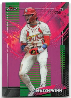 Masyn Winn 2026 Finest Pink Refractors Rare #/250 Cardinals