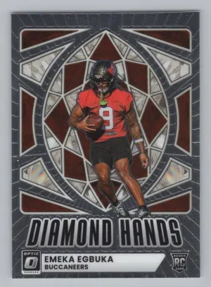 Emeka Egbuka 2025 Donruss Optic Diamond Hands Tampa Bay Buccaneers
