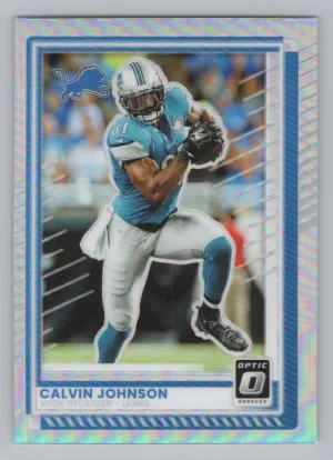 Calvin Johnson 2025 Donruss Optic Holo Detroit Lions