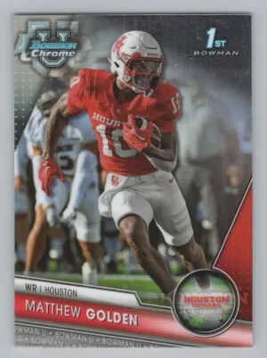 Matthew Golden 2023 Bowman University Chrome Houston Cougars