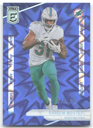 Raheem Mostert 2024 Donruss Elite Aspirations Shimmer #/875 Miami Dolphins