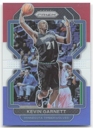 Kevin Garnett 2021-22 Panini Prizm Red White and Blue Timberwolves